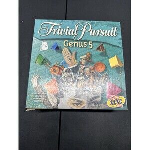 Trivial Pursuit Genus 5 Board Game Pre-owned 2000 Hasbro